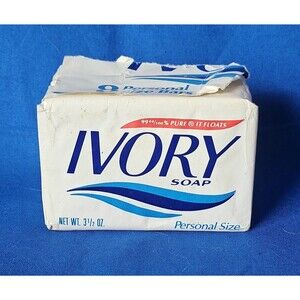 2 Vintage IVORY Bar Soap Personal Size 3.5oz 99% PURE It Floats Movie TV Prop